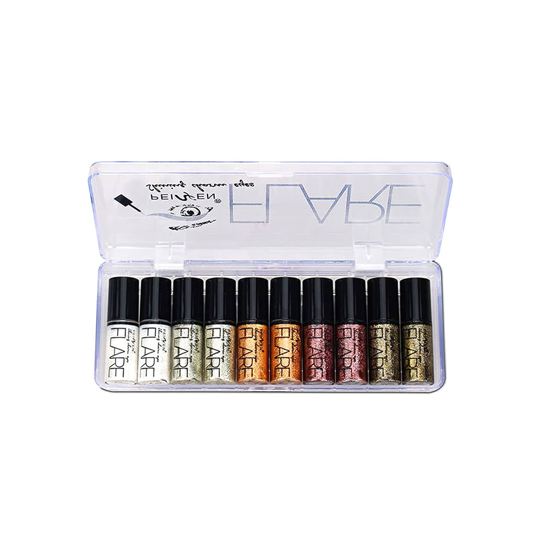 10 Glitter Flair Eyeliner Set