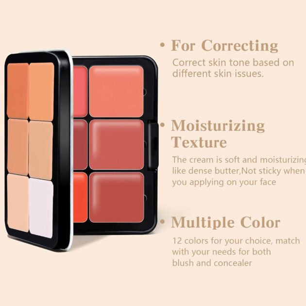 Roseberry 12-Color Blush & Contour Palette